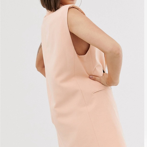 ASOS DESIGN Sleeveless Vest Blazer in Camel Beige NWOT Size: Medium - Picture 5 of 5